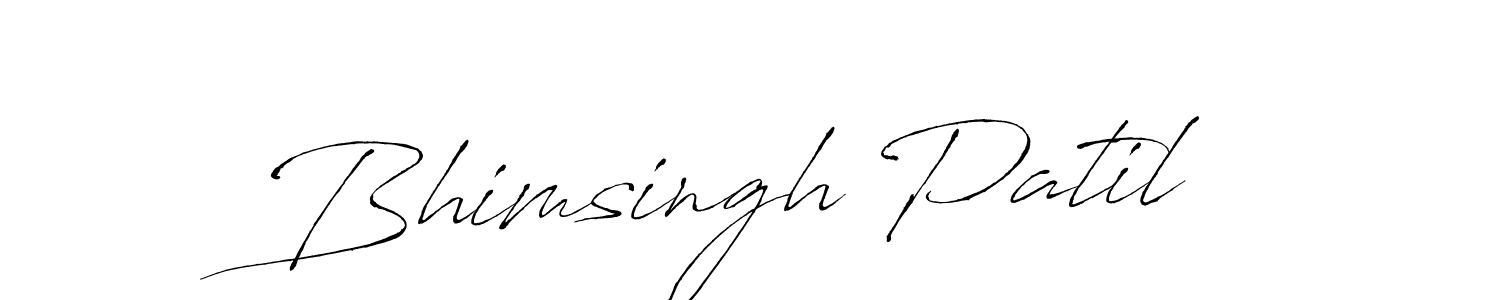 Antro_Vectra is a professional signature style that is perfect for those who want to add a touch of class to their signature. It is also a great choice for those who want to make their signature more unique. Get Bhimsingh Patil name to fancy signature for free. Bhimsingh Patil signature style 6 images and pictures png