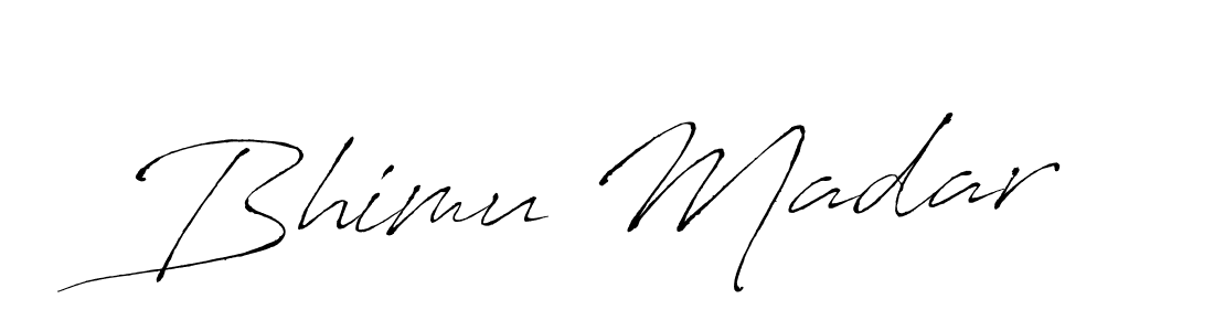 How to make Bhimu Madar signature? Antro_Vectra is a professional autograph style. Create handwritten signature for Bhimu Madar name. Bhimu Madar signature style 6 images and pictures png