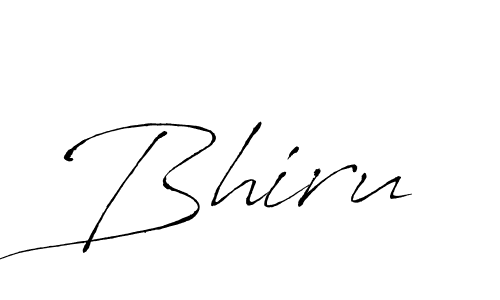 Create a beautiful signature design for name Bhiru. With this signature (Antro_Vectra) fonts, you can make a handwritten signature for free. Bhiru signature style 6 images and pictures png