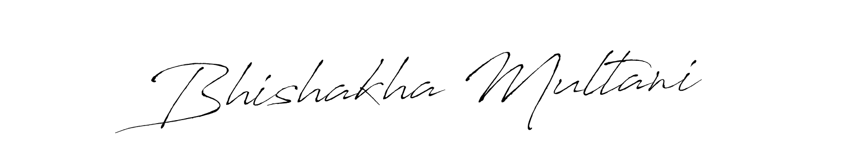 You should practise on your own different ways (Antro_Vectra) to write your name (Bhishakha Multani) in signature. don't let someone else do it for you. Bhishakha Multani signature style 6 images and pictures png