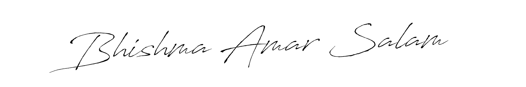 Bhishma Amar Salam stylish signature style. Best Handwritten Sign (Antro_Vectra) for my name. Handwritten Signature Collection Ideas for my name Bhishma Amar Salam. Bhishma Amar Salam signature style 6 images and pictures png