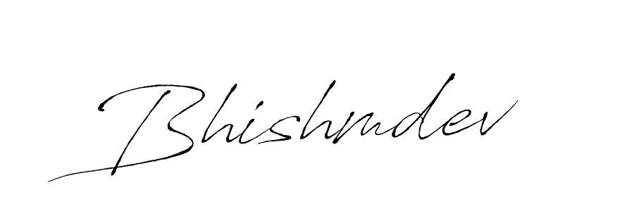 Create a beautiful signature design for name Bhishmdev. With this signature (Antro_Vectra) fonts, you can make a handwritten signature for free. Bhishmdev signature style 6 images and pictures png
