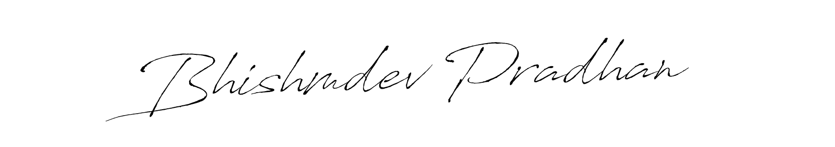 Create a beautiful signature design for name Bhishmdev Pradhan. With this signature (Antro_Vectra) fonts, you can make a handwritten signature for free. Bhishmdev Pradhan signature style 6 images and pictures png