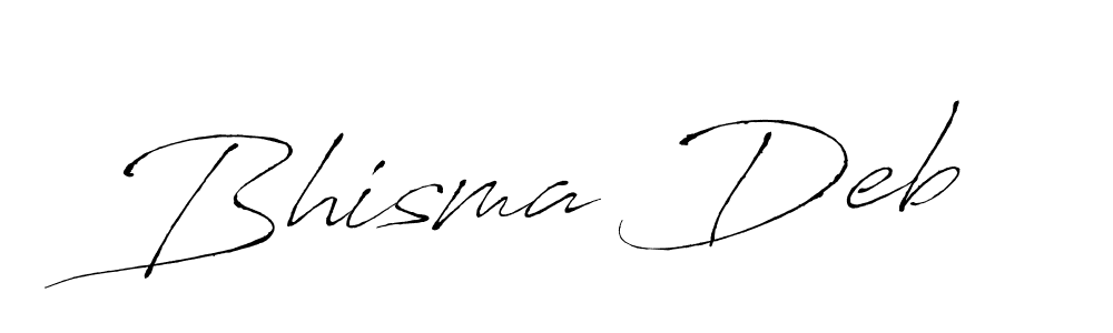 Bhisma Deb stylish signature style. Best Handwritten Sign (Antro_Vectra) for my name. Handwritten Signature Collection Ideas for my name Bhisma Deb. Bhisma Deb signature style 6 images and pictures png