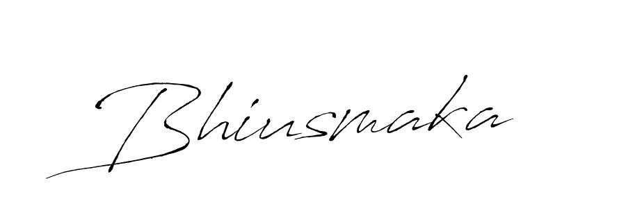 Use a signature maker to create a handwritten signature online. With this signature software, you can design (Antro_Vectra) your own signature for name Bhiusmaka. Bhiusmaka signature style 6 images and pictures png