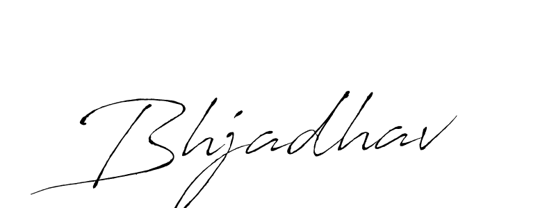 How to make Bhjadhav name signature. Use Antro_Vectra style for creating short signs online. This is the latest handwritten sign. Bhjadhav signature style 6 images and pictures png
