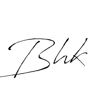 How to make Bhk signature? Antro_Vectra is a professional autograph style. Create handwritten signature for Bhk name. Bhk signature style 6 images and pictures png