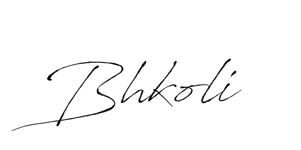 How to make Bhkoli name signature. Use Antro_Vectra style for creating short signs online. This is the latest handwritten sign. Bhkoli signature style 6 images and pictures png