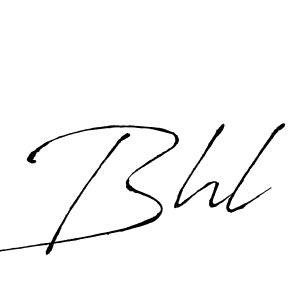 Make a beautiful signature design for name Bhl. With this signature (Antro_Vectra) style, you can create a handwritten signature for free. Bhl signature style 6 images and pictures png