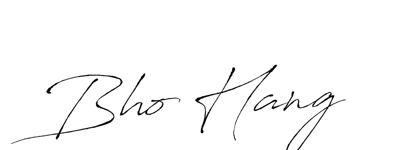 How to make Bho Hang name signature. Use Antro_Vectra style for creating short signs online. This is the latest handwritten sign. Bho Hang signature style 6 images and pictures png
