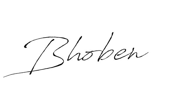 Design your own signature with our free online signature maker. With this signature software, you can create a handwritten (Antro_Vectra) signature for name Bhoben. Bhoben signature style 6 images and pictures png