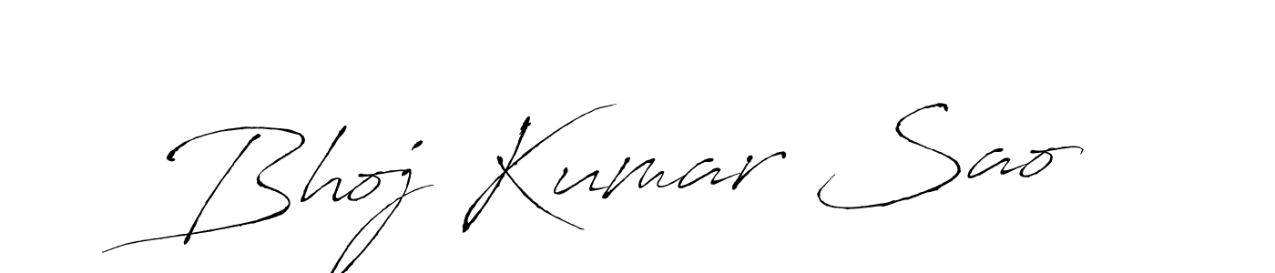 How to make Bhoj Kumar Sao signature? Antro_Vectra is a professional autograph style. Create handwritten signature for Bhoj Kumar Sao name. Bhoj Kumar Sao signature style 6 images and pictures png