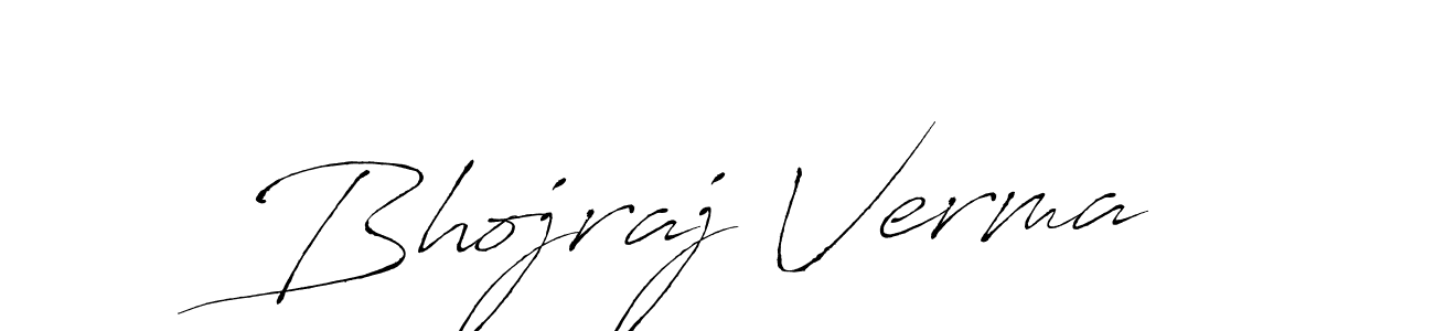 Make a beautiful signature design for name Bhojraj Verma. With this signature (Antro_Vectra) style, you can create a handwritten signature for free. Bhojraj Verma signature style 6 images and pictures png