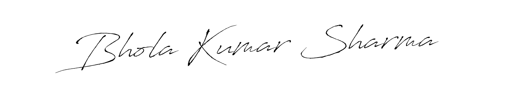 You should practise on your own different ways (Antro_Vectra) to write your name (Bhola Kumar Sharma) in signature. don't let someone else do it for you. Bhola Kumar Sharma signature style 6 images and pictures png