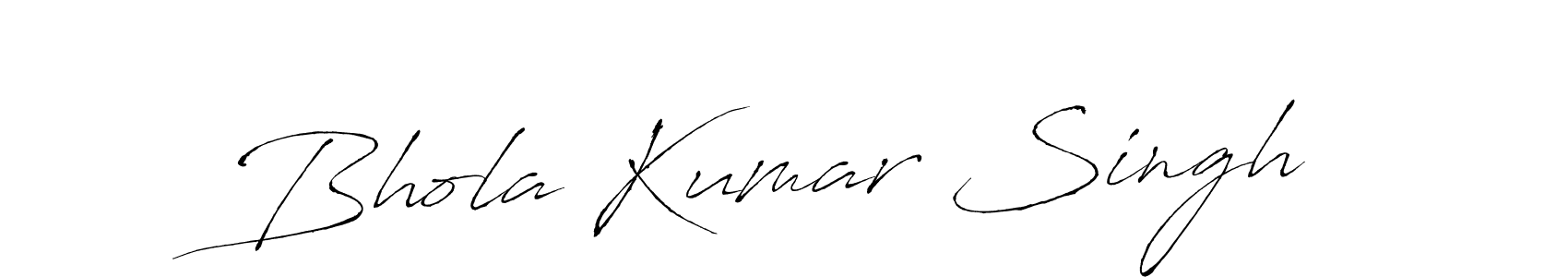 The best way (Antro_Vectra) to make a short signature is to pick only two or three words in your name. The name Bhola Kumar Singh include a total of six letters. For converting this name. Bhola Kumar Singh signature style 6 images and pictures png