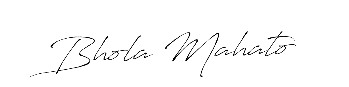 You should practise on your own different ways (Antro_Vectra) to write your name (Bhola Mahato) in signature. don't let someone else do it for you. Bhola Mahato signature style 6 images and pictures png