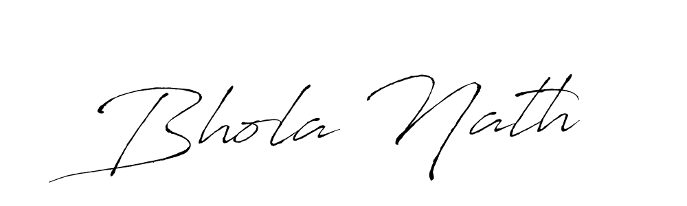 Create a beautiful signature design for name Bhola Nath. With this signature (Antro_Vectra) fonts, you can make a handwritten signature for free. Bhola Nath signature style 6 images and pictures png