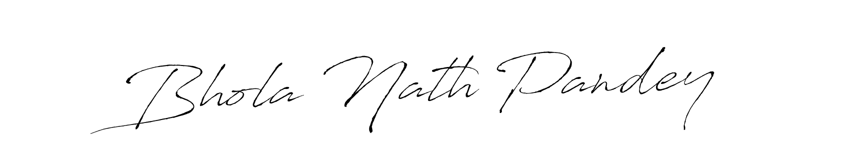 Use a signature maker to create a handwritten signature online. With this signature software, you can design (Antro_Vectra) your own signature for name Bhola Nath Pandey. Bhola Nath Pandey signature style 6 images and pictures png