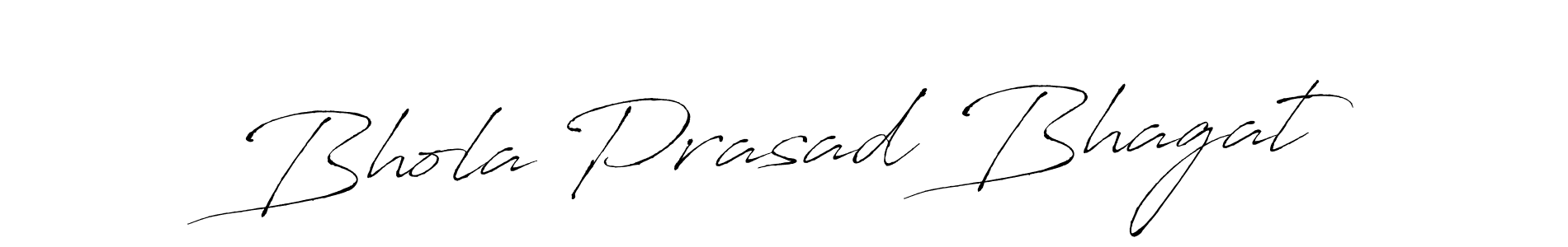 Antro_Vectra is a professional signature style that is perfect for those who want to add a touch of class to their signature. It is also a great choice for those who want to make their signature more unique. Get Bhola Prasad Bhagat name to fancy signature for free. Bhola Prasad Bhagat signature style 6 images and pictures png