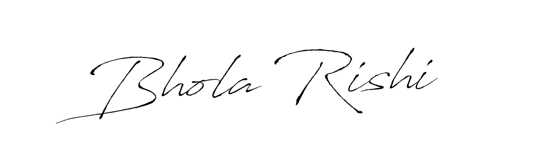 Design your own signature with our free online signature maker. With this signature software, you can create a handwritten (Antro_Vectra) signature for name Bhola Rishi. Bhola Rishi signature style 6 images and pictures png