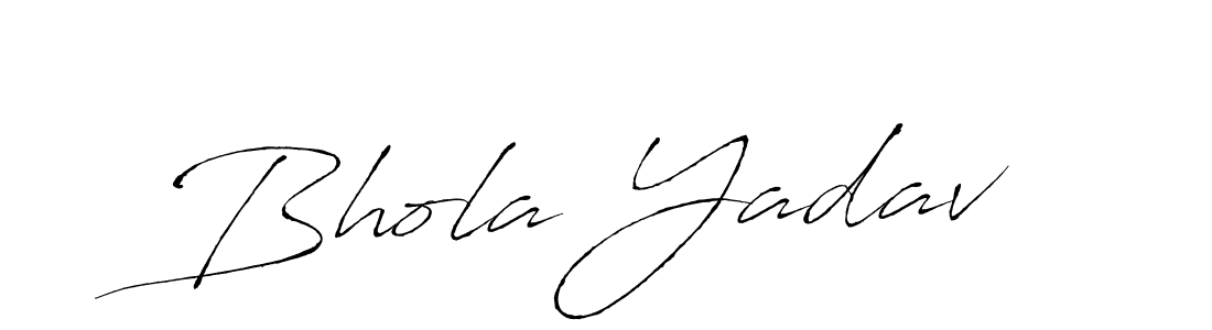 Design your own signature with our free online signature maker. With this signature software, you can create a handwritten (Antro_Vectra) signature for name Bhola Yadav. Bhola Yadav signature style 6 images and pictures png