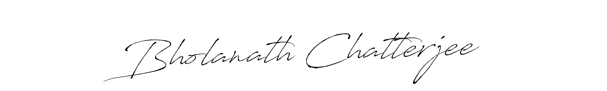How to make Bholanath Chatterjee name signature. Use Antro_Vectra style for creating short signs online. This is the latest handwritten sign. Bholanath Chatterjee signature style 6 images and pictures png