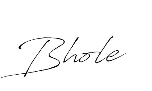 Bhole stylish signature style. Best Handwritten Sign (Antro_Vectra) for my name. Handwritten Signature Collection Ideas for my name Bhole. Bhole signature style 6 images and pictures png