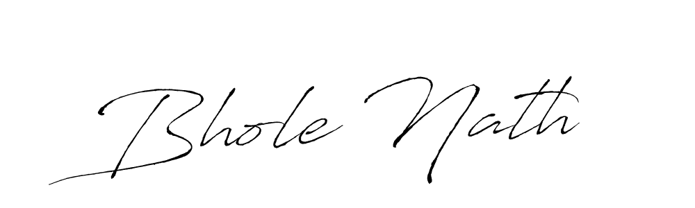 Make a beautiful signature design for name Bhole Nath. With this signature (Antro_Vectra) style, you can create a handwritten signature for free. Bhole Nath signature style 6 images and pictures png