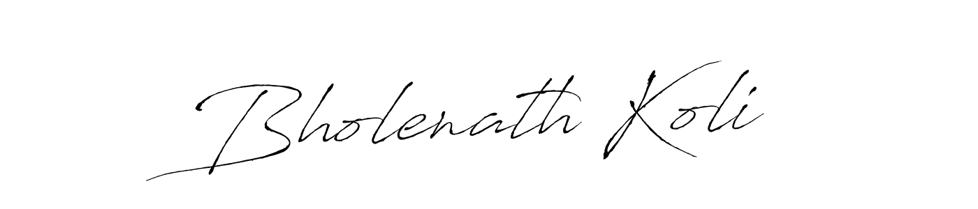 Bholenath Koli stylish signature style. Best Handwritten Sign (Antro_Vectra) for my name. Handwritten Signature Collection Ideas for my name Bholenath Koli. Bholenath Koli signature style 6 images and pictures png