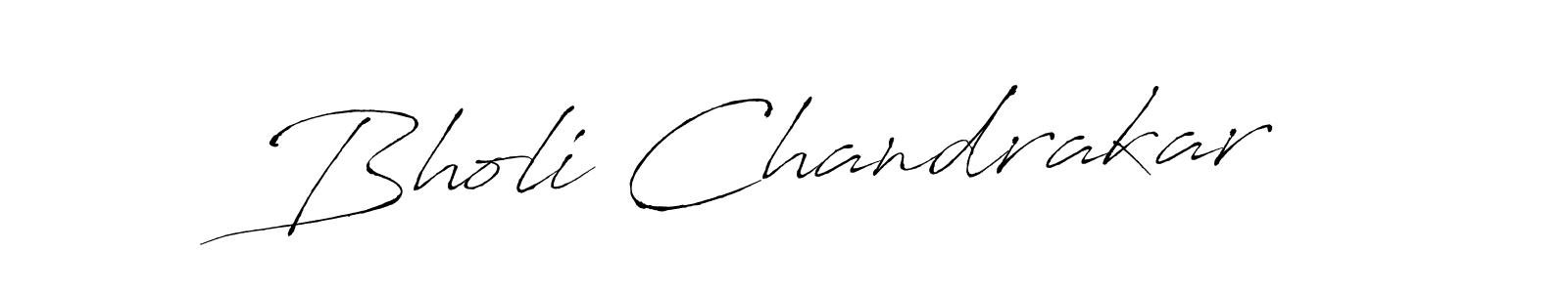 Make a beautiful signature design for name Bholi Chandrakar. With this signature (Antro_Vectra) style, you can create a handwritten signature for free. Bholi Chandrakar signature style 6 images and pictures png