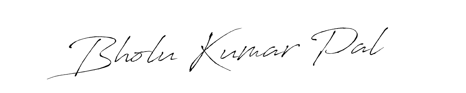 Make a beautiful signature design for name Bholu Kumar Pal. With this signature (Antro_Vectra) style, you can create a handwritten signature for free. Bholu Kumar Pal signature style 6 images and pictures png