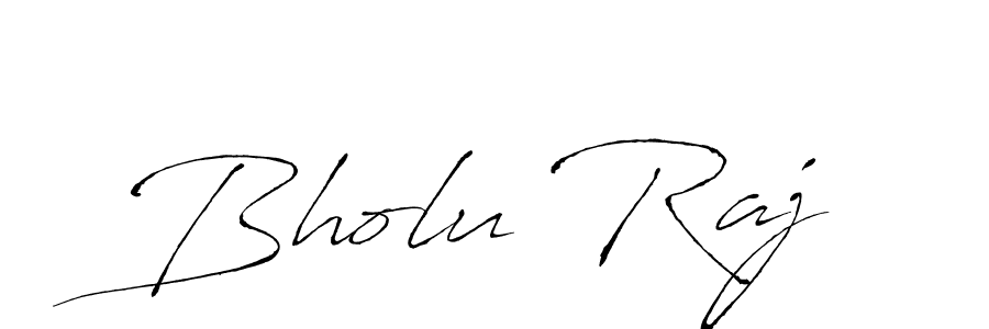 Design your own signature with our free online signature maker. With this signature software, you can create a handwritten (Antro_Vectra) signature for name Bholu Raj. Bholu Raj signature style 6 images and pictures png