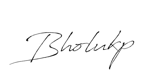 Bholukp stylish signature style. Best Handwritten Sign (Antro_Vectra) for my name. Handwritten Signature Collection Ideas for my name Bholukp. Bholukp signature style 6 images and pictures png
