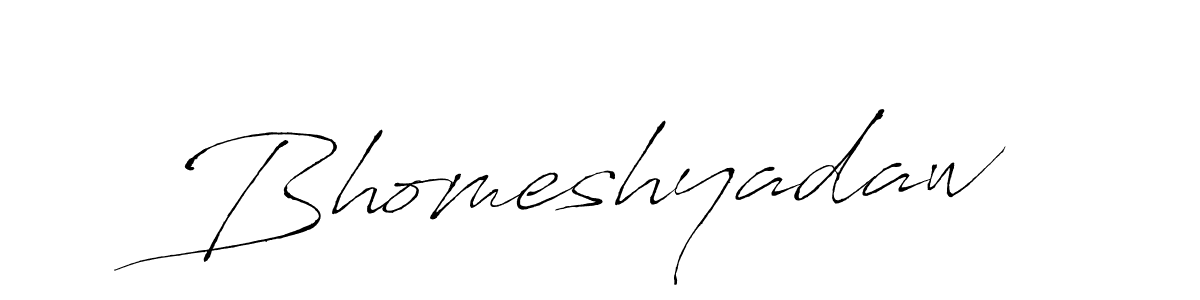 Antro_Vectra is a professional signature style that is perfect for those who want to add a touch of class to their signature. It is also a great choice for those who want to make their signature more unique. Get Bhomeshyadaw name to fancy signature for free. Bhomeshyadaw signature style 6 images and pictures png