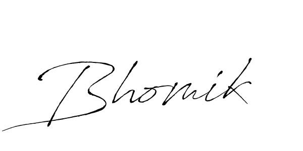 Design your own signature with our free online signature maker. With this signature software, you can create a handwritten (Antro_Vectra) signature for name Bhomik. Bhomik signature style 6 images and pictures png