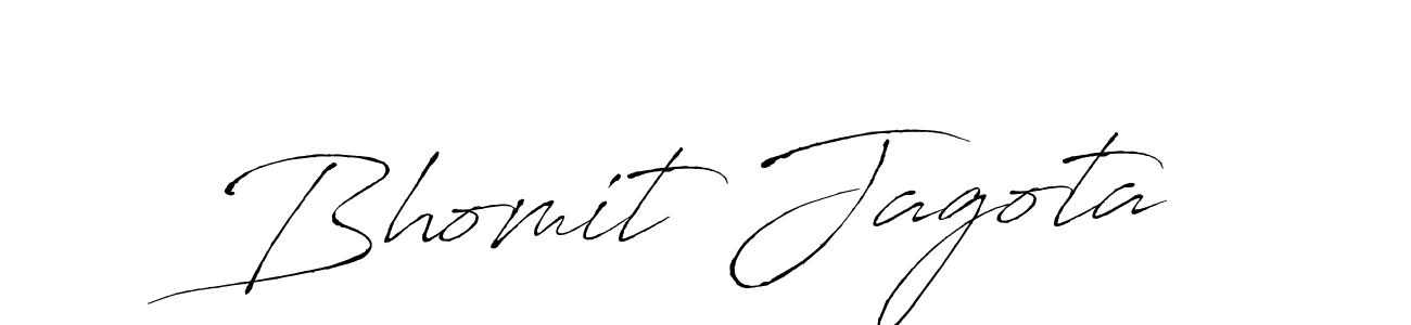 Create a beautiful signature design for name Bhomit Jagota. With this signature (Antro_Vectra) fonts, you can make a handwritten signature for free. Bhomit Jagota signature style 6 images and pictures png