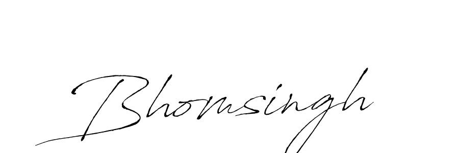 How to make Bhomsingh signature? Antro_Vectra is a professional autograph style. Create handwritten signature for Bhomsingh name. Bhomsingh signature style 6 images and pictures png