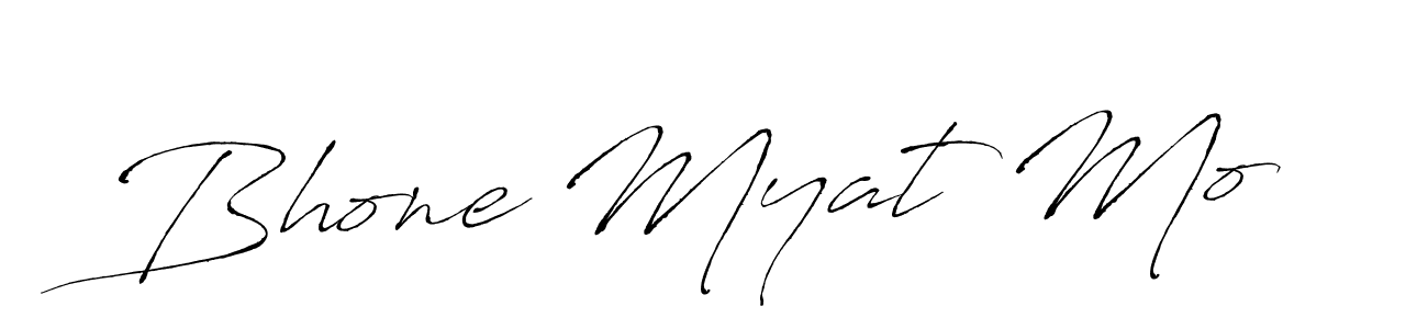 Make a beautiful signature design for name Bhone Myat Mo. With this signature (Antro_Vectra) style, you can create a handwritten signature for free. Bhone Myat Mo signature style 6 images and pictures png