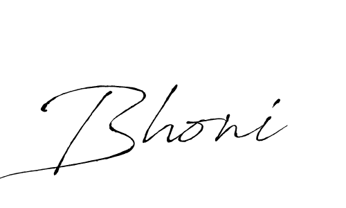 How to make Bhoni signature? Antro_Vectra is a professional autograph style. Create handwritten signature for Bhoni name. Bhoni signature style 6 images and pictures png