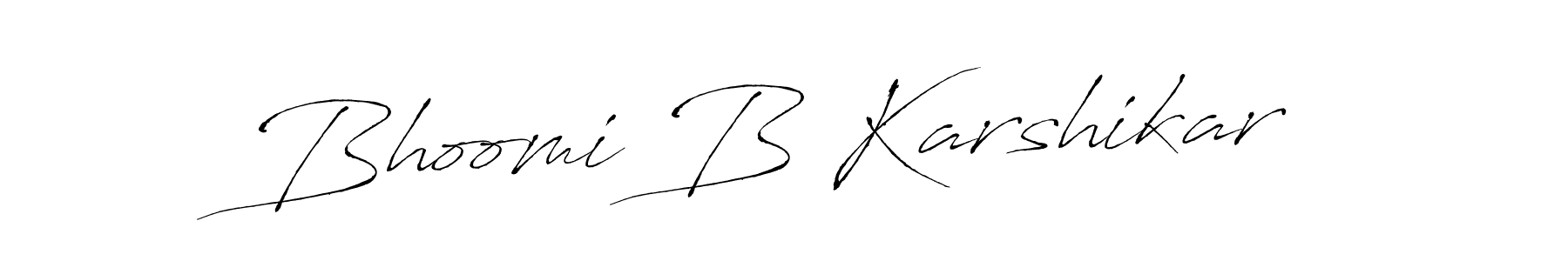 You should practise on your own different ways (Antro_Vectra) to write your name (Bhoomi B Karshikar) in signature. don't let someone else do it for you. Bhoomi B Karshikar signature style 6 images and pictures png