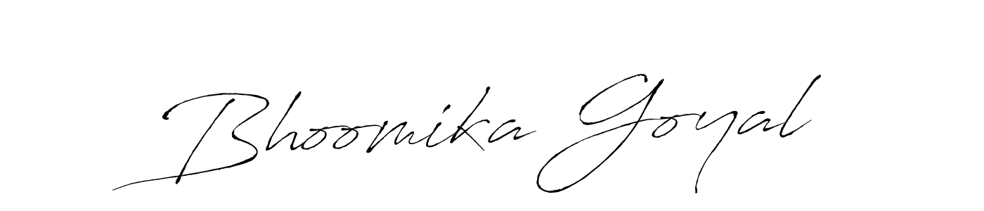 Also we have Bhoomika Goyal name is the best signature style. Create professional handwritten signature collection using Antro_Vectra autograph style. Bhoomika Goyal signature style 6 images and pictures png