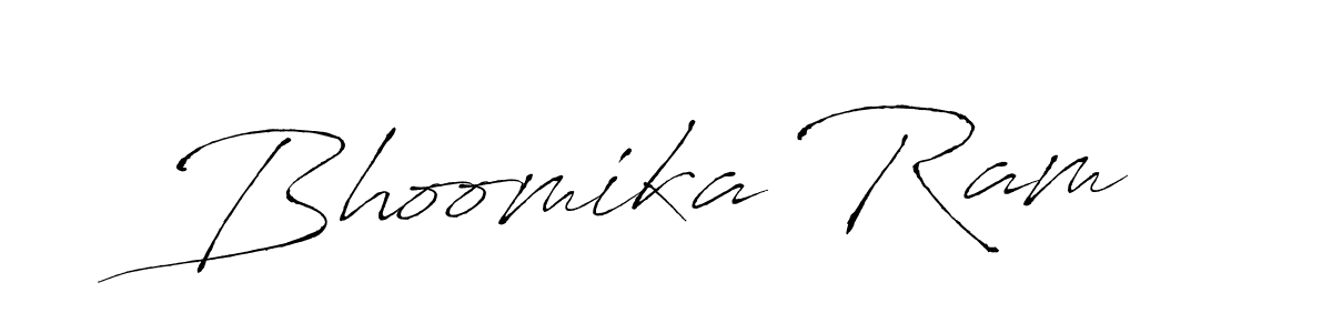 How to make Bhoomika Ram signature? Antro_Vectra is a professional autograph style. Create handwritten signature for Bhoomika Ram name. Bhoomika Ram signature style 6 images and pictures png