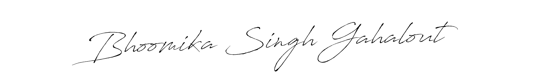 Make a short Bhoomika Singh Gahalout signature style. Manage your documents anywhere anytime using Antro_Vectra. Create and add eSignatures, submit forms, share and send files easily. Bhoomika Singh Gahalout signature style 6 images and pictures png