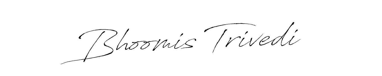 You should practise on your own different ways (Antro_Vectra) to write your name (Bhoomis Trivedi) in signature. don't let someone else do it for you. Bhoomis Trivedi signature style 6 images and pictures png