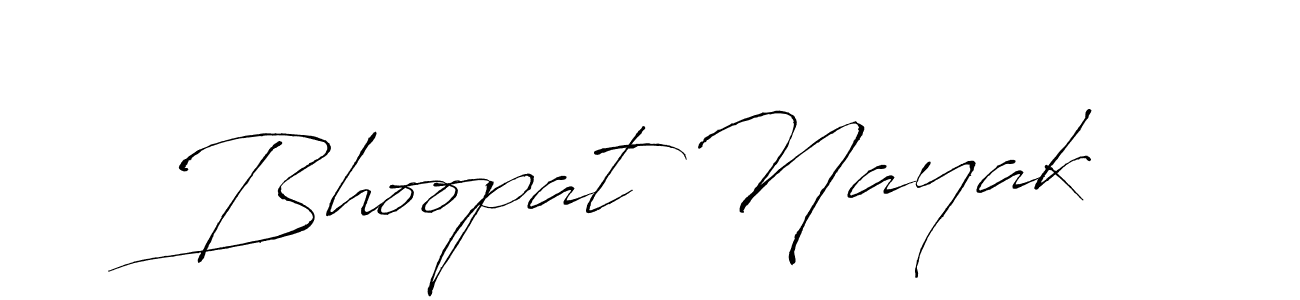 Design your own signature with our free online signature maker. With this signature software, you can create a handwritten (Antro_Vectra) signature for name Bhoopat Nayak. Bhoopat Nayak signature style 6 images and pictures png