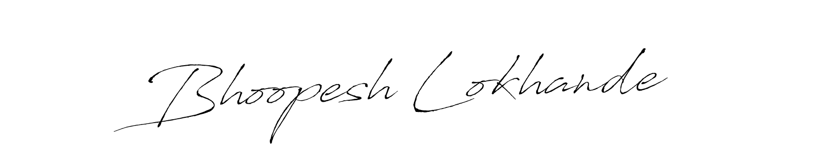 Antro_Vectra is a professional signature style that is perfect for those who want to add a touch of class to their signature. It is also a great choice for those who want to make their signature more unique. Get Bhoopesh Lokhande name to fancy signature for free. Bhoopesh Lokhande signature style 6 images and pictures png