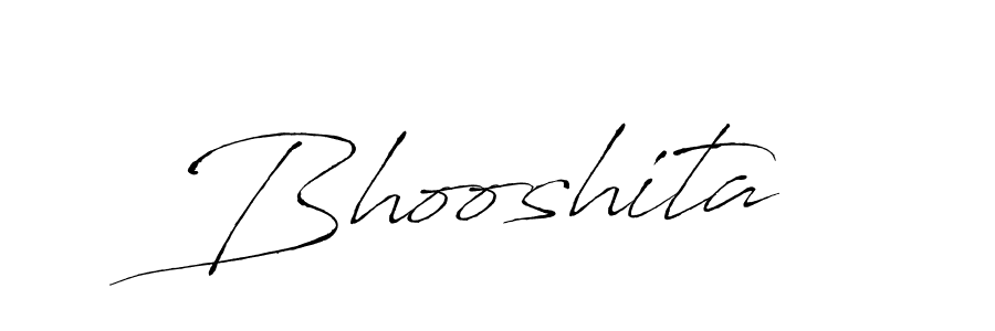 Design your own signature with our free online signature maker. With this signature software, you can create a handwritten (Antro_Vectra) signature for name Bhooshita. Bhooshita signature style 6 images and pictures png