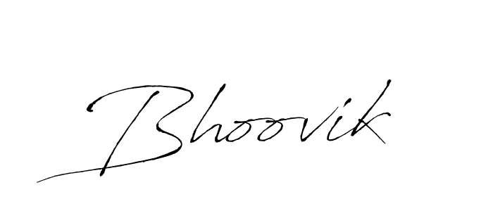 How to make Bhoovik signature? Antro_Vectra is a professional autograph style. Create handwritten signature for Bhoovik name. Bhoovik signature style 6 images and pictures png