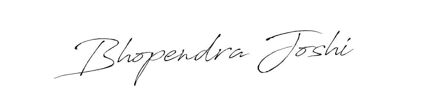 Make a beautiful signature design for name Bhopendra Joshi. With this signature (Antro_Vectra) style, you can create a handwritten signature for free. Bhopendra Joshi signature style 6 images and pictures png