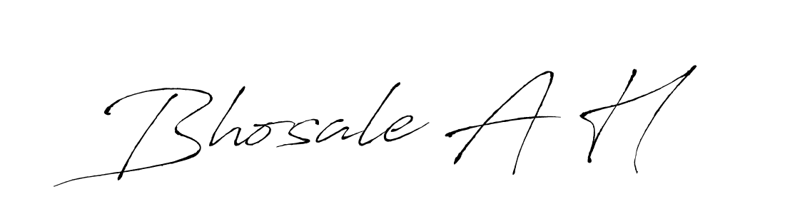 The best way (Antro_Vectra) to make a short signature is to pick only two or three words in your name. The name Bhosale A H include a total of six letters. For converting this name. Bhosale A H signature style 6 images and pictures png